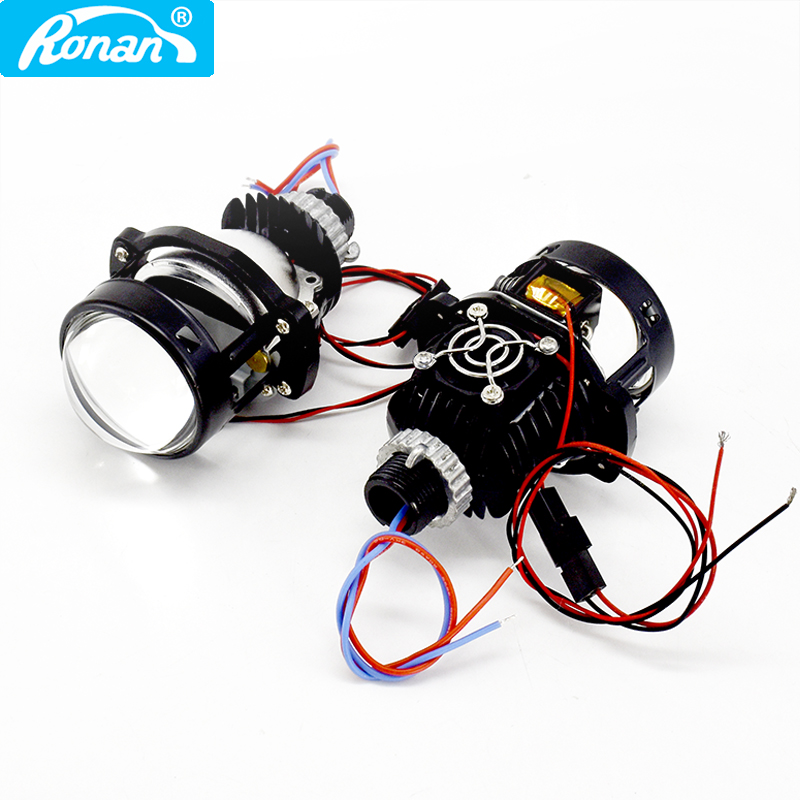 Car Led Headlight 9005 9006 - RONAN 2.0inch Mini Bi-Led Projector Retrofit