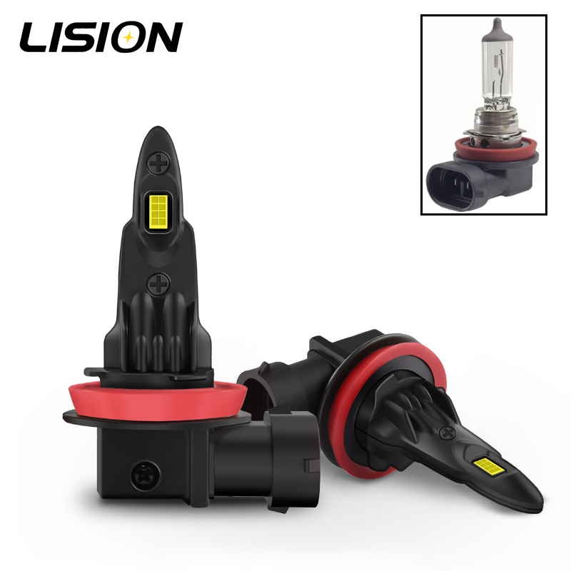 Car Led Headlight 9005 9006 - 2pcs Mini Size Fanless Car LED