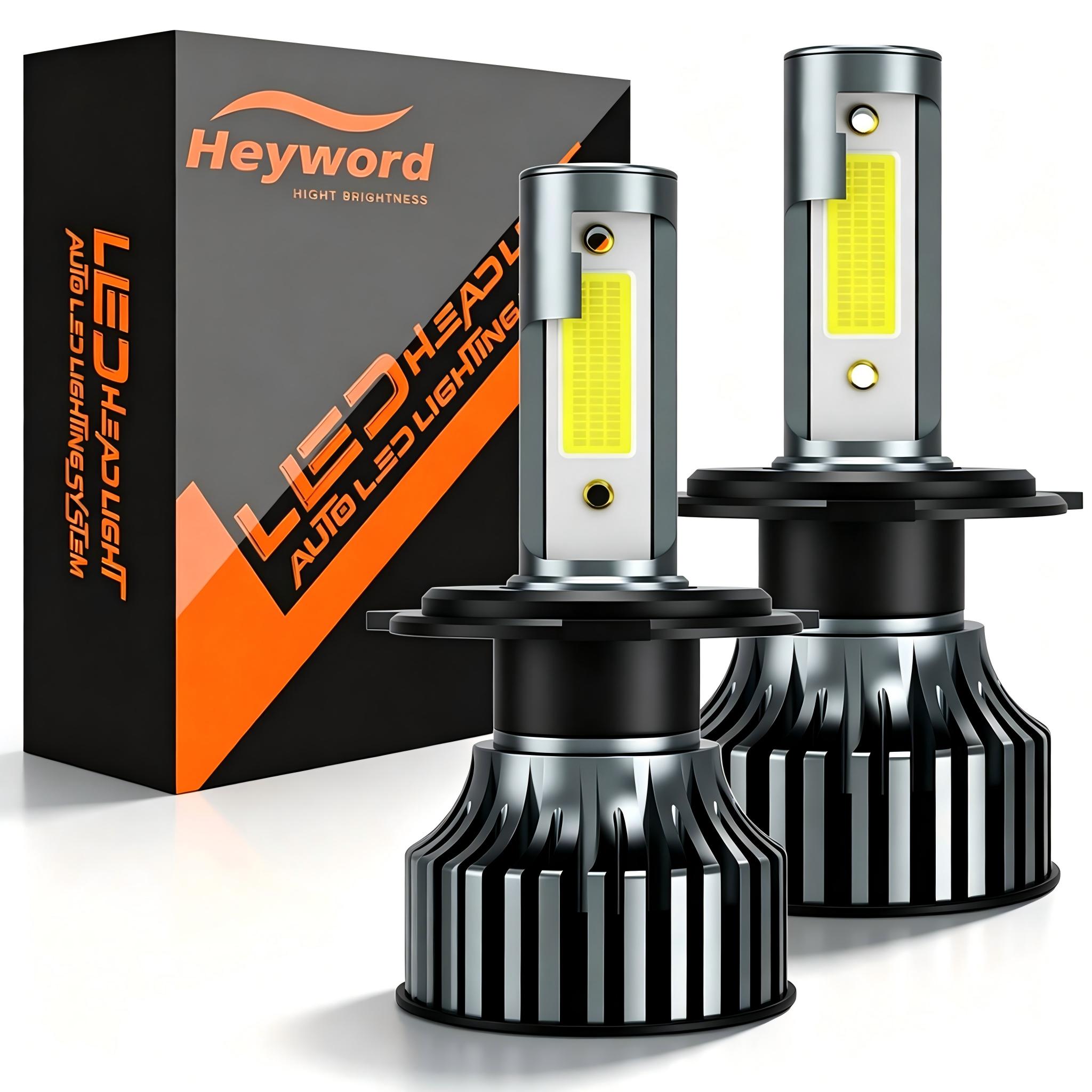 Car Led Bulb H1 H3 H8 H11 - Heyword 2Pcs LED H4 H7 Car