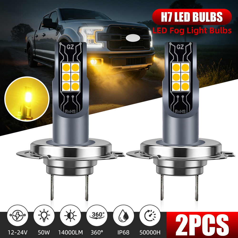 Led Fog Light H11 3000K Yellow - 2PCS Led H11 Lights 14000LM For