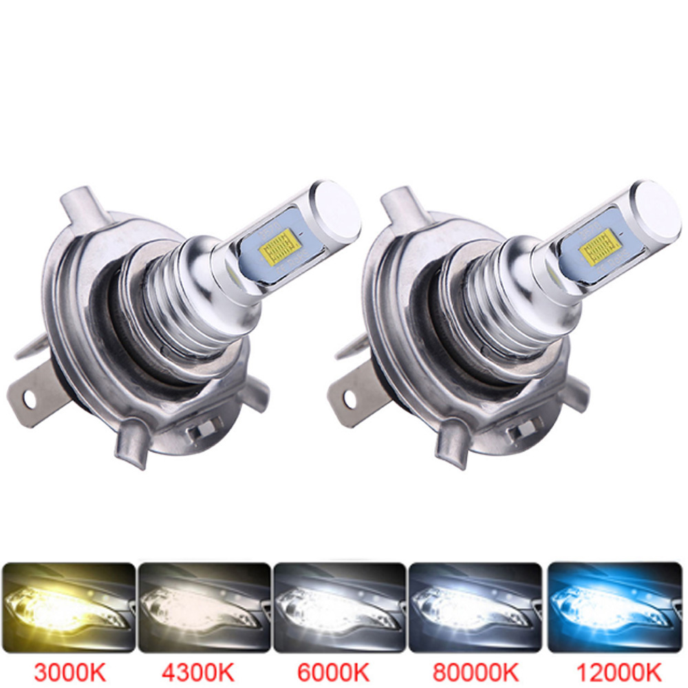 Car Led Bulb H1 H3 H8 H11 - 2Pcs LED H7 H4 CSP Car