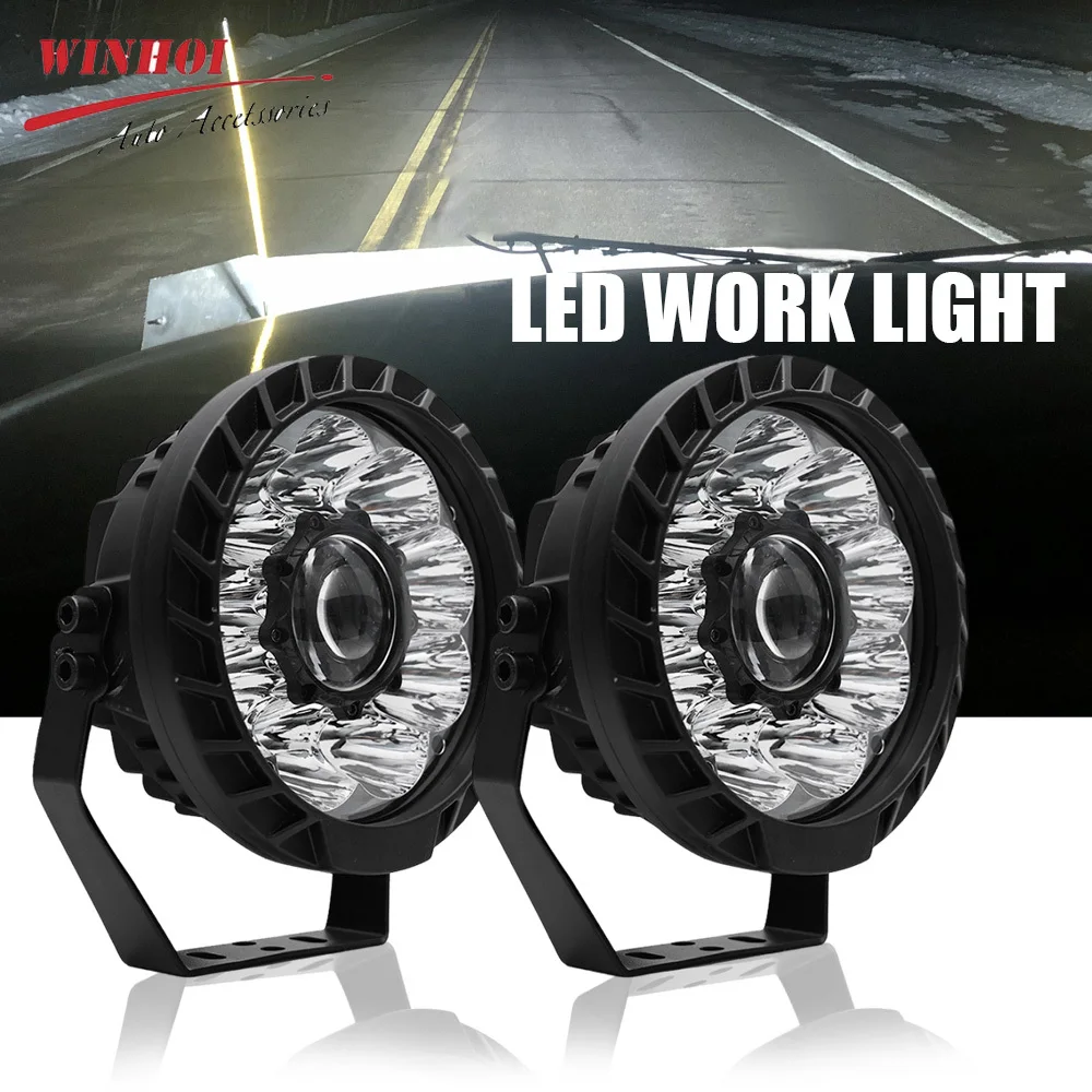 Led Work Light Bar 12 Inch Offroad - 2PCS 7 Inch LED Headlights 12-24V
