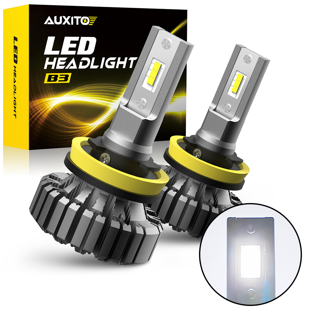 Led Headlight 6500K White 12000Lm - AUXITO 2Pcs 12000LM H8 H11 H9