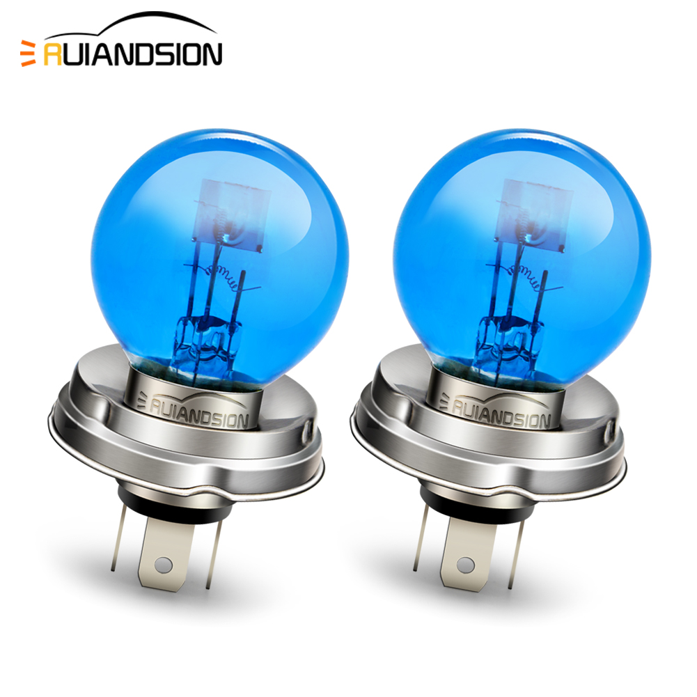 Motorcycle Led Headlight Bulb H4 - 2Pcs P45T H4 R2 Motorcycle Halogen