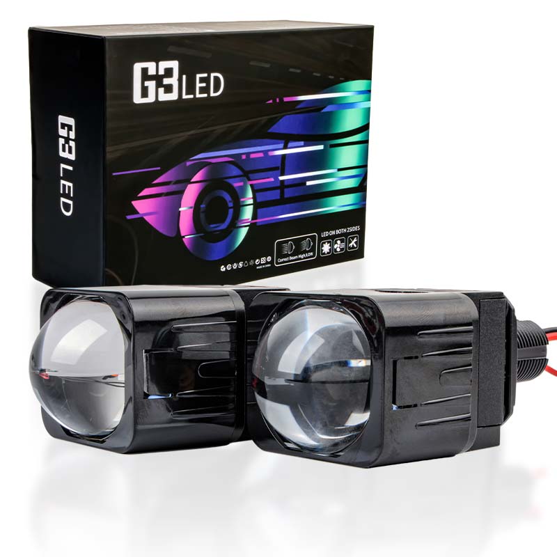 Laser Led Headlight Projector Lens - Non-Destructive Installation 1.5 Inch Bi Led
