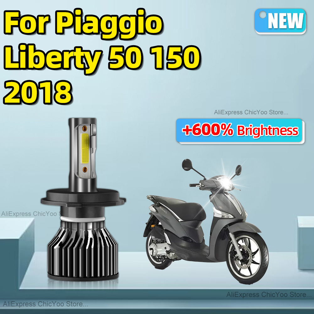 Motorcycle Led Headlight Bulb H4 - For Piaggio Liberty 50 150 2,018.00