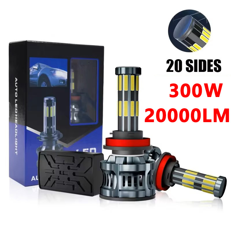 Led Headlight Bulb H7 20000Lm - OVEHEL 20 Side LED 20000LM 300W