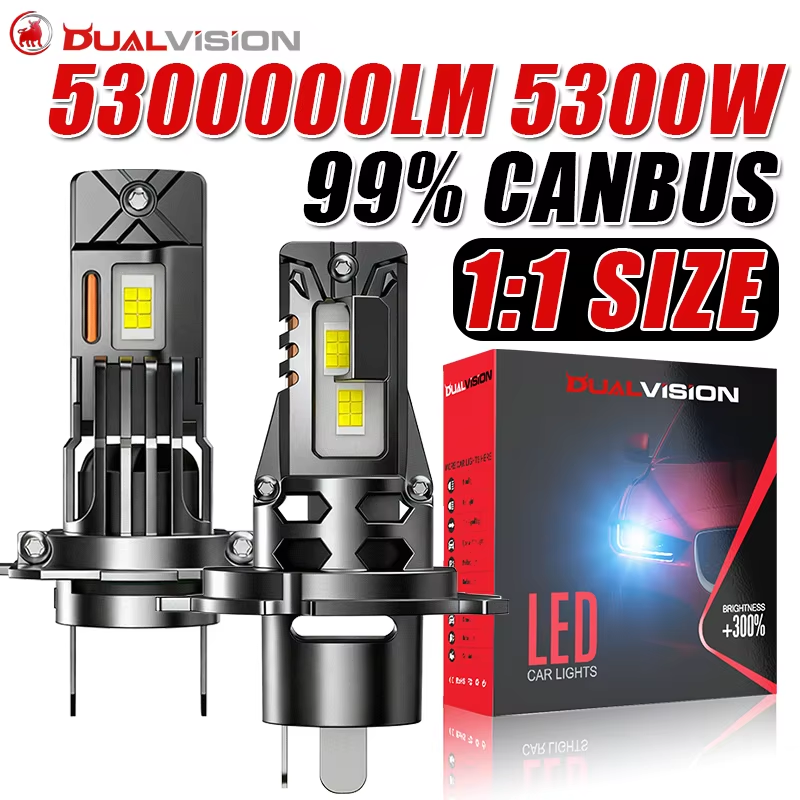 Led Headlight Bulb Canbus Error Free - 2Pcs H7 H4 H1 Led Headlight