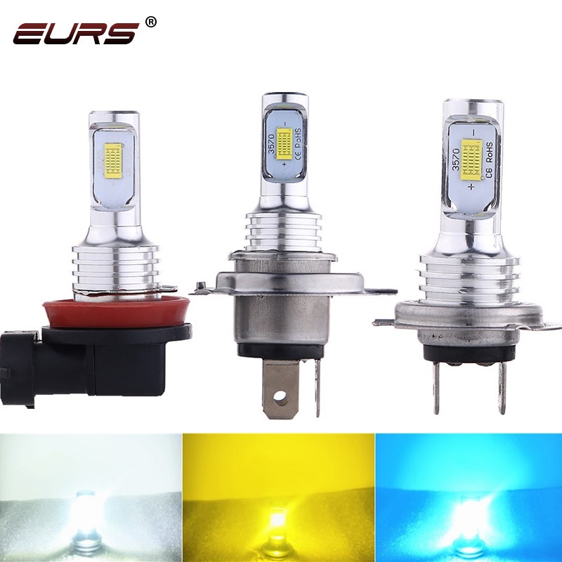 Led Fog Light H11 3000K Yellow - EURS 2PCS H7 Led Fog Light