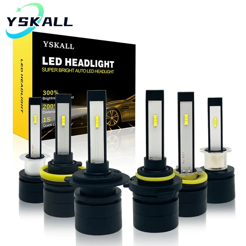 Car Led Bulb H1 H3 H8 H11 - 2PCS Car Headlight Super Mini Lights