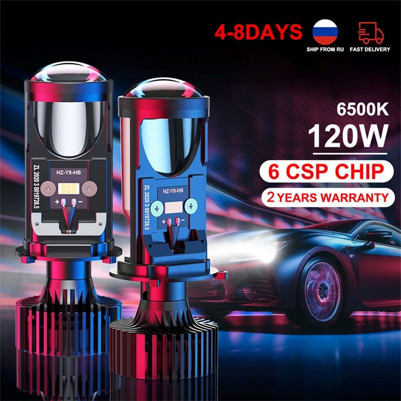 Led Headlight H4 Hi Lo 120W - Y6D H4 LED Headlight Canbus Car