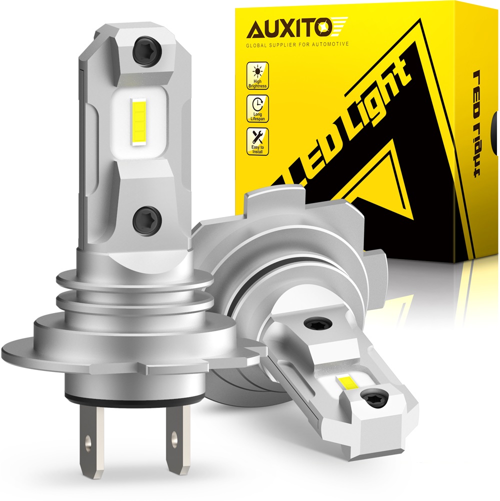 Led Headlight 6500K White 12000Lm - AUXITO 2x Fanless H7 LED Lights
