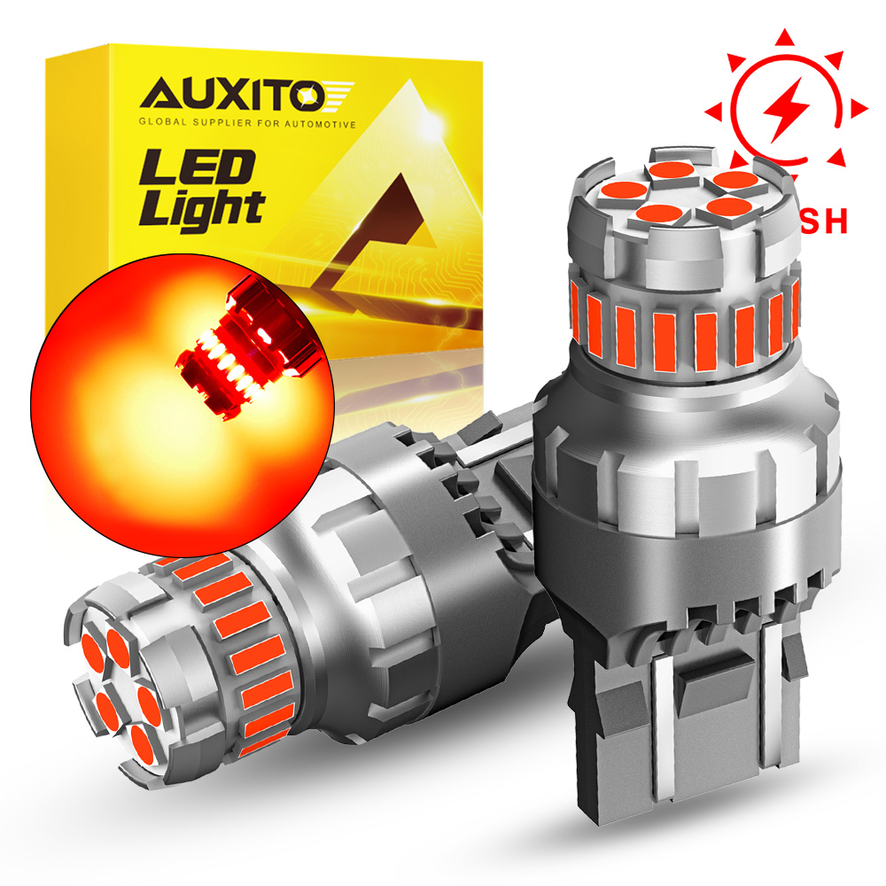 Led Tail Light Bulb Canbus - 2PCS Flash Strobe T20 7443 W21/5W