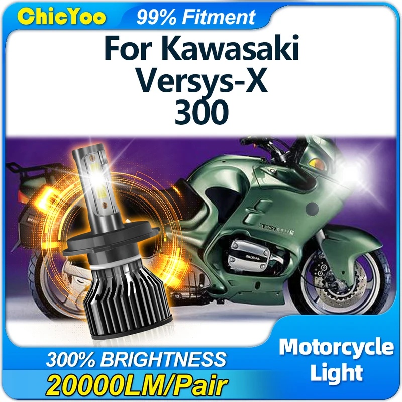 Led Headlight H4 Hi Lo 120W - 120W H4 Motorcycle LED Headlight 20000LM