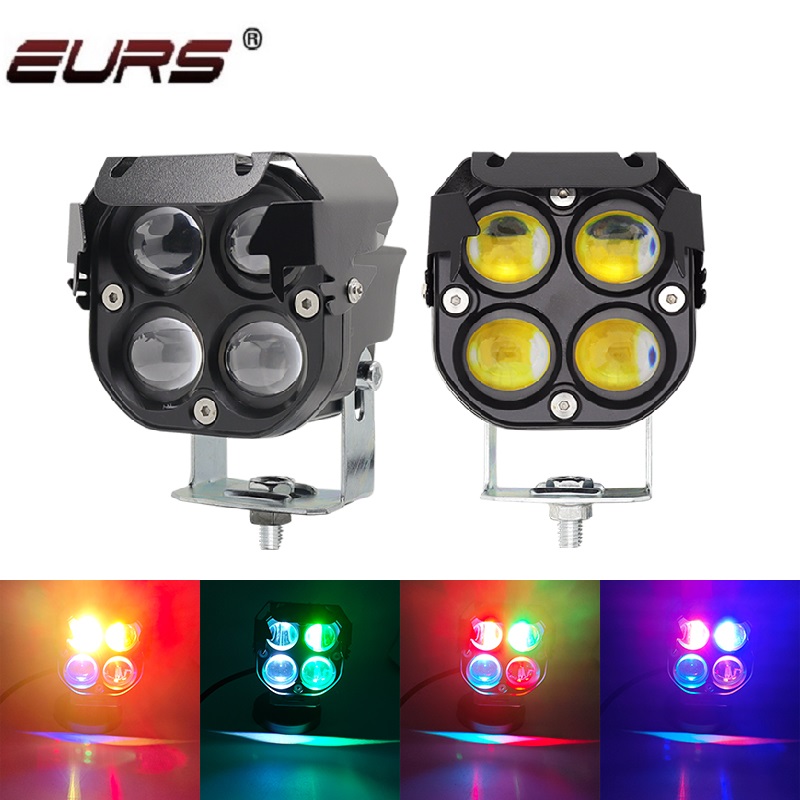 Led Work Light Bar 12 Inch Offroad - 2PCS 3 Inch 4 RGB Led