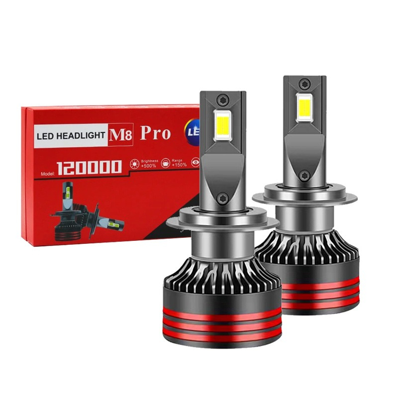 Led Headlight H4 Hi Lo 120W - M8 Pro High Brightness Car LED