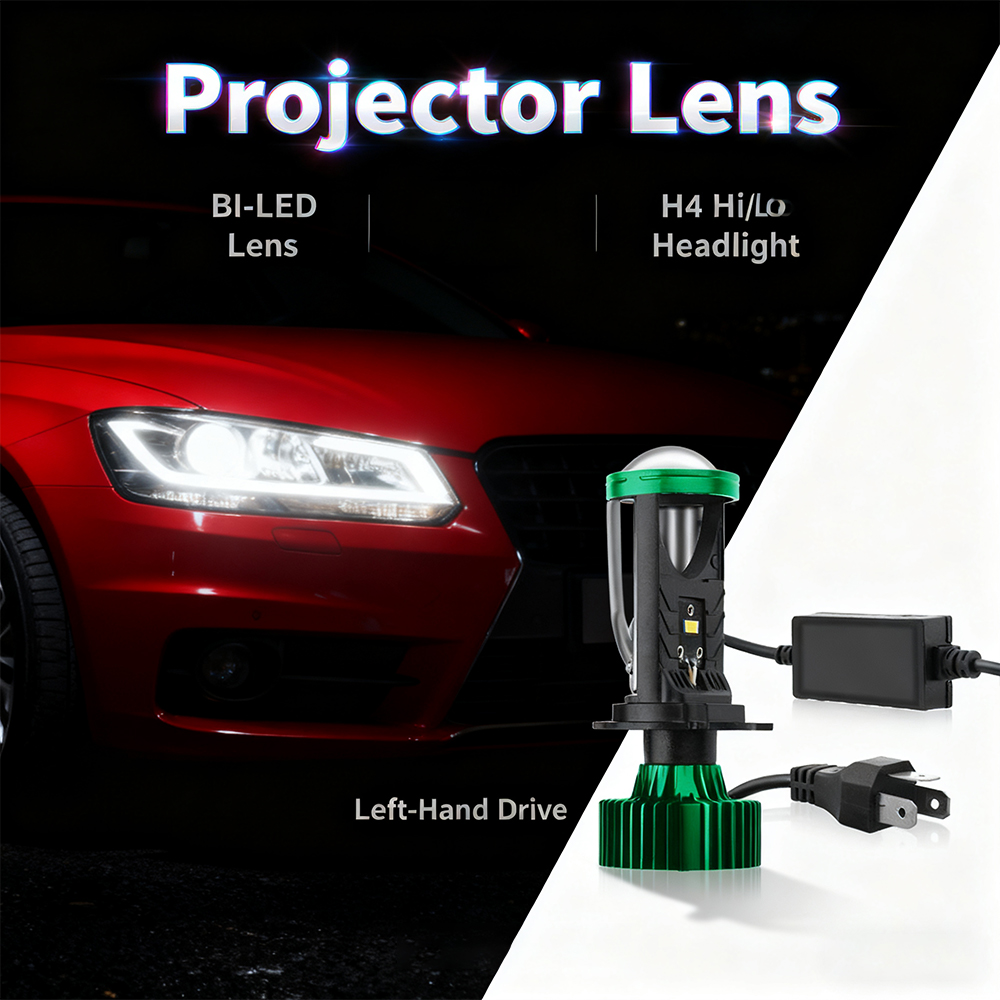 Led Headlight H4 Hi Lo 120W - 1/2Pcs 120W Lamp H4 LED Mini