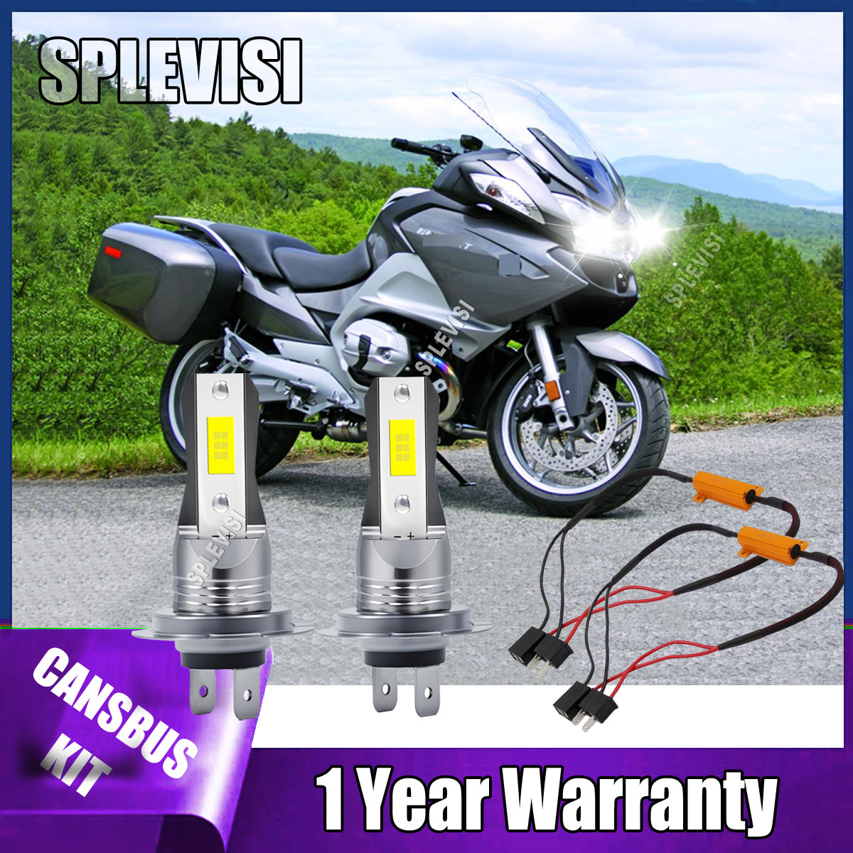 Led Headlight Bulb Canbus Error Free - H7 LED Motorcycle Headlight Bulbs -