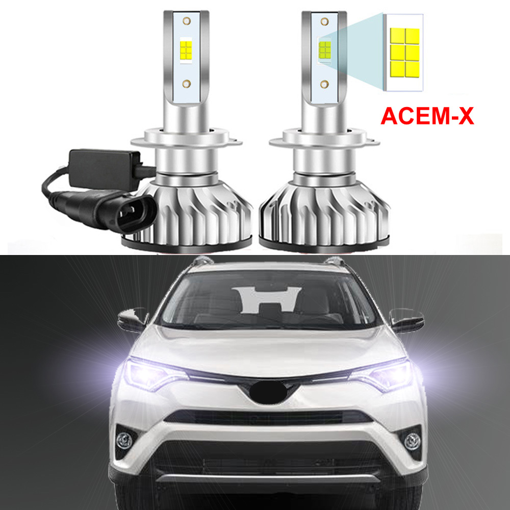 Led Headlight Bulb Canbus Error Free - 2Pcs For Toyota RAV4 RAV 4