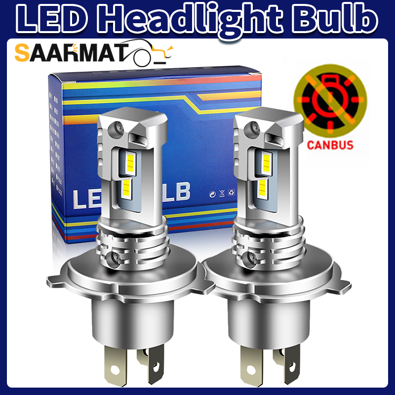 1pc/2Pcs Bright White H7 H4 LE - огляд і ціна Led Headlight 6500K White 12000Lm