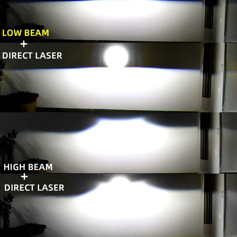 1/2PCS 3 Inch K201 Dual Laser  - огляд і ціна Laser Led Headlight Projector Lens