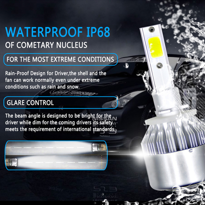 C6 Car Haedlight LED H4 H7 H1  - огляд і ціна Car Led Bulb H1 H3 H8 H11