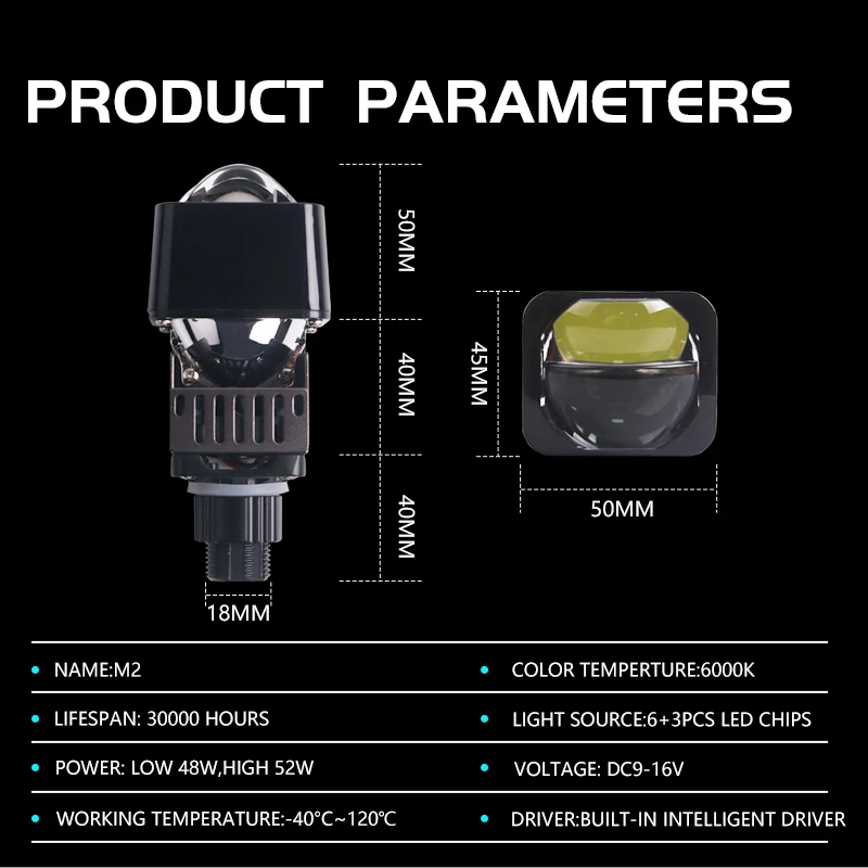 SANVI Bi Led Module 1.5 Inch M - огляд і ціна Car Led Headlight 9005 9006