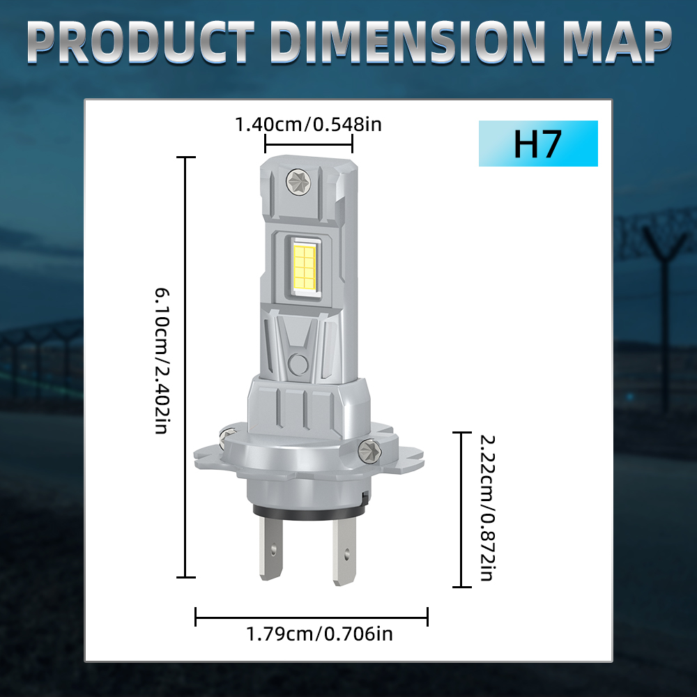 20000LM Mini H7 LED Headlight  - огляд і ціна Led Headlight Bulb H7 20000Lm
