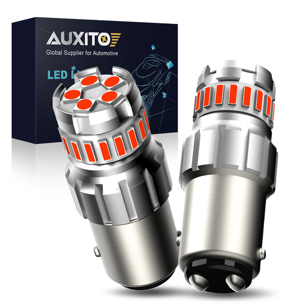AUXITO 2Pcs Red 1157 P21/5W BA - огляд і ціна Led Tail Light Bulb Canbus