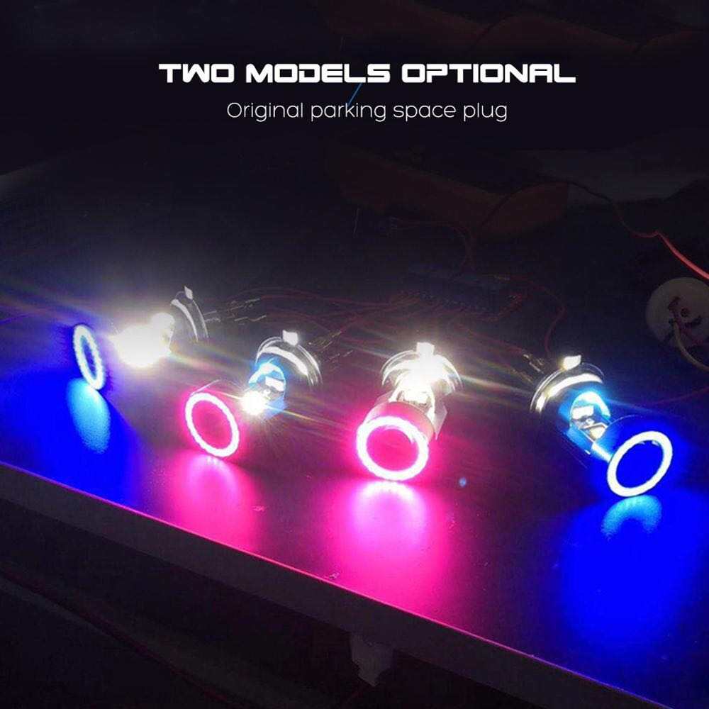 25W 12V Blue Red Angel Eye H4  - огляд і ціна Motorcycle Led Headlight Bulb H4