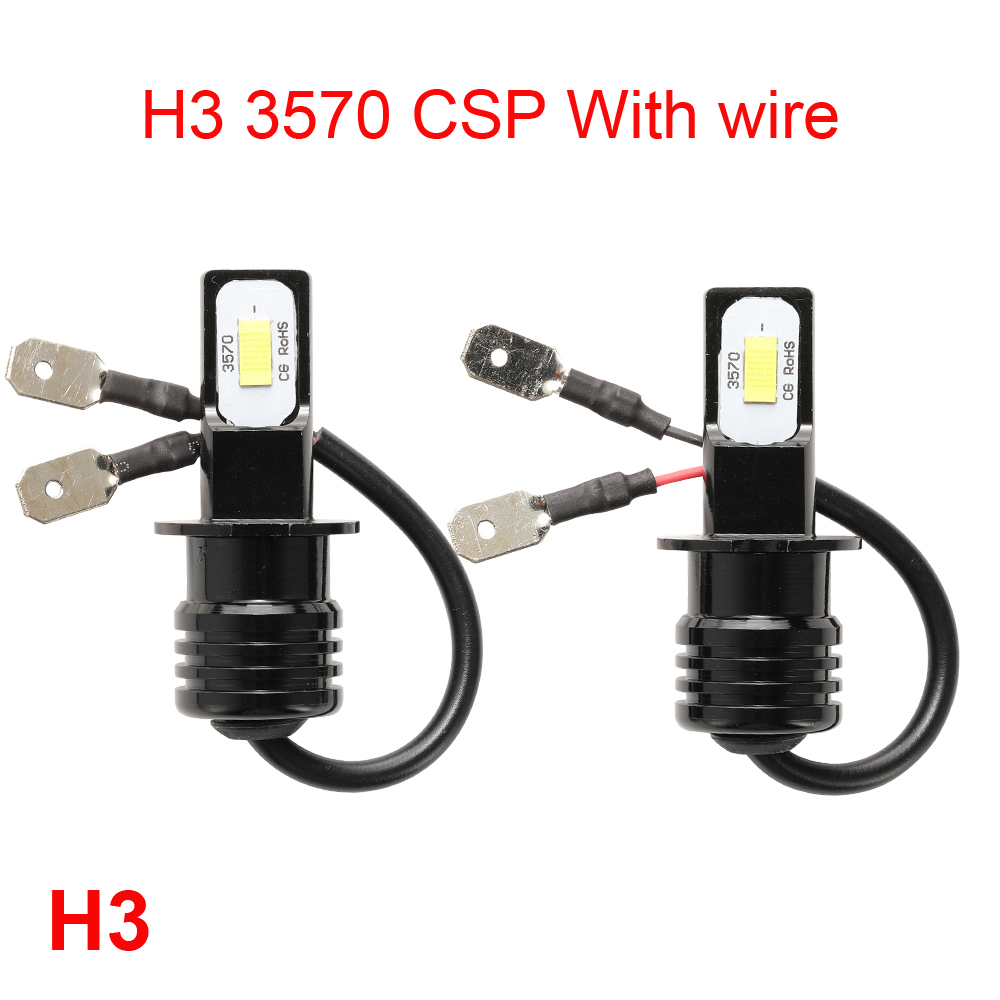 2Pcs Led H1 H3 H4 H7 HB4 HB3 9 - огляд і ціна Led Headlight Bulb H7 20000Lm