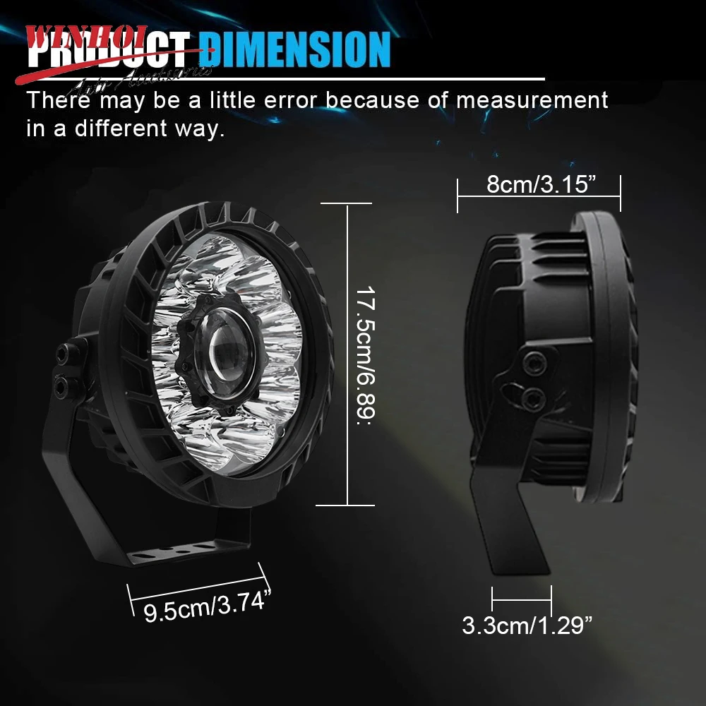 2PCS 7 Inch LED Headlights 12- - огляд і ціна Led Work Light Bar 12 Inch Offroad