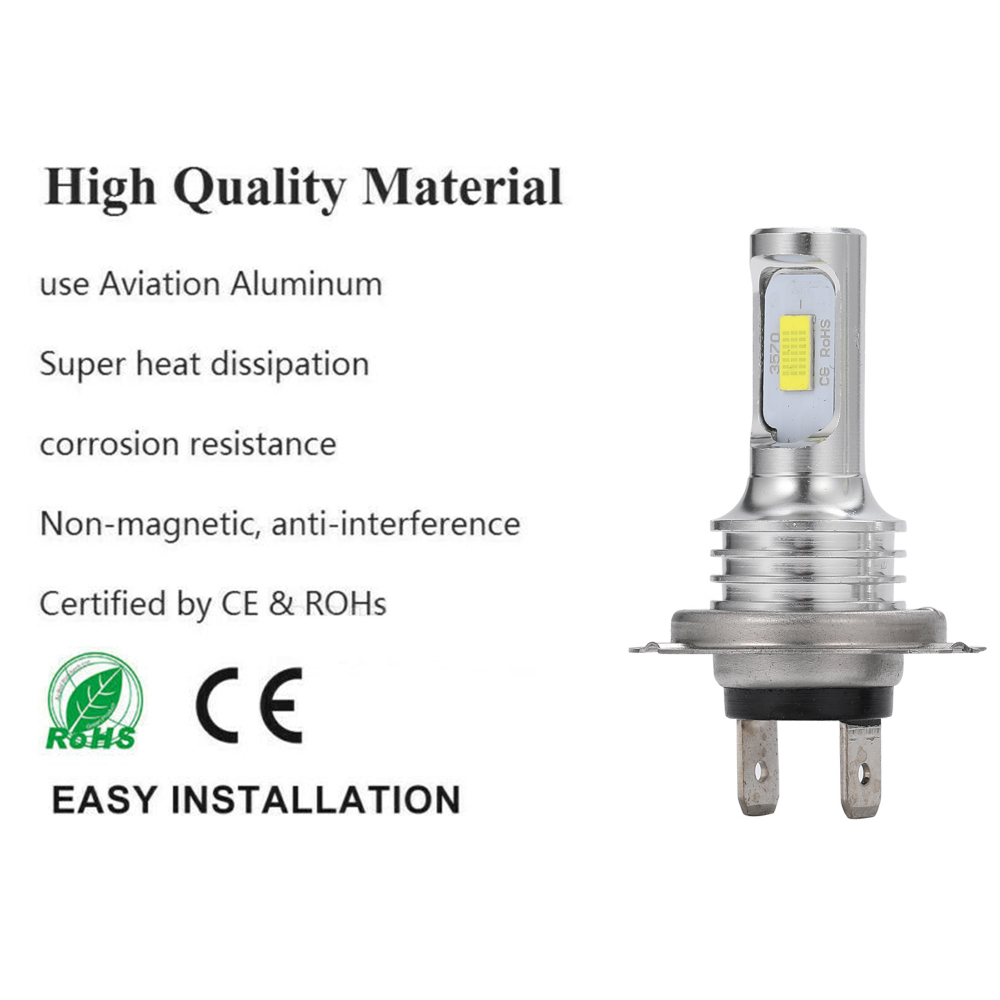 2Pcs 20000LM H7 H4 H8 H11 LED  - огляд і ціна Led Headlight Bulb H7 20000Lm