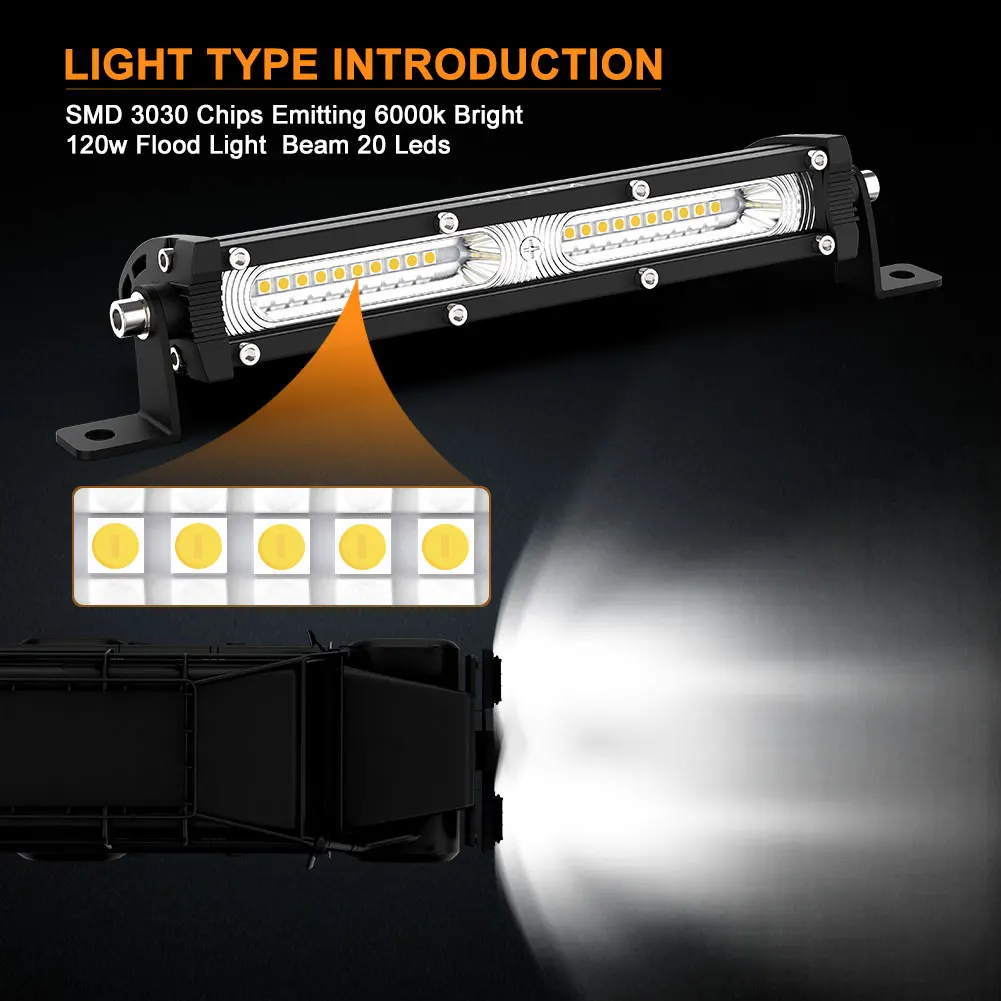 NAOEVO 4x4 Off road Led Light  - огляд і ціна Led Work Light Bar 12 Inch Offroad