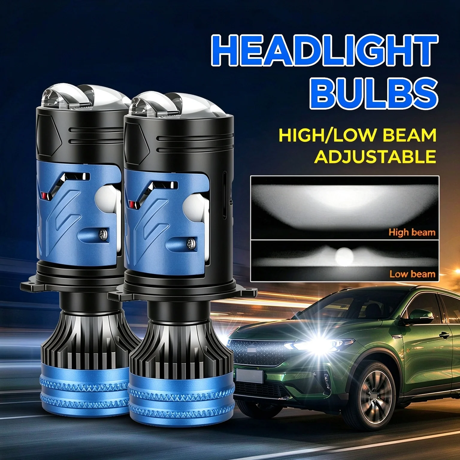 H4 LED Headlight Bulb Projecto - огляд і ціна Led Headlight H4 Hi Lo 120W