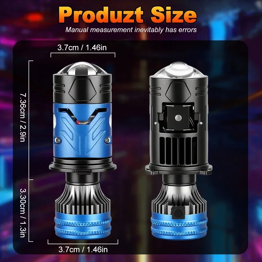 H4 LED Headlight Bulb Projecto - огляд і ціна Led Headlight H4 Hi Lo 120W