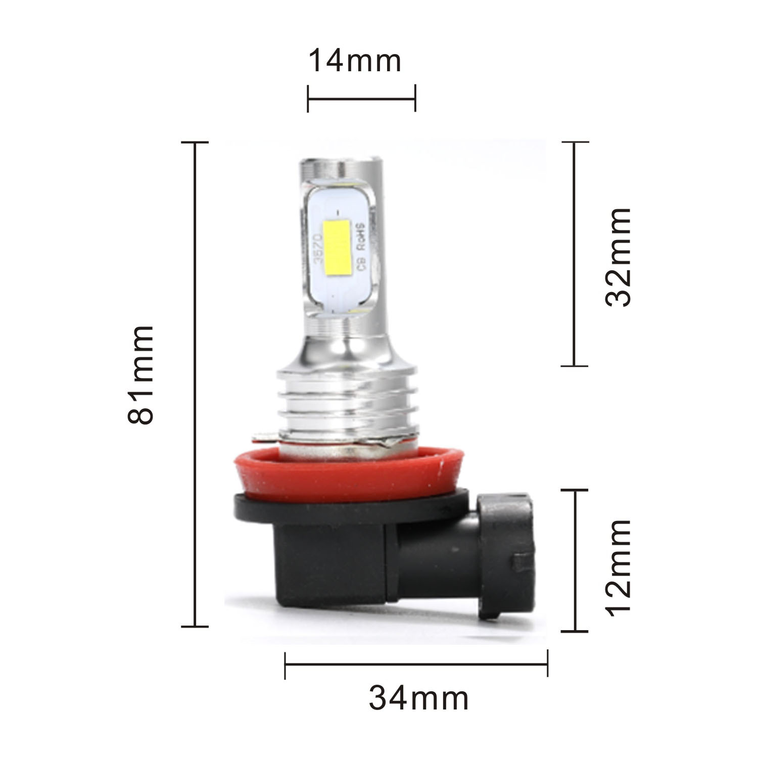 2Pcs H7 H4 LED Car Headlight H - огляд і ціна Car Led Bulb H1 H3 H8 H11