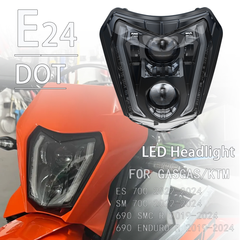 LED Headlight Headlamp For KTM - огляд і ціна Motorcycle Led Headlight Bulb H4