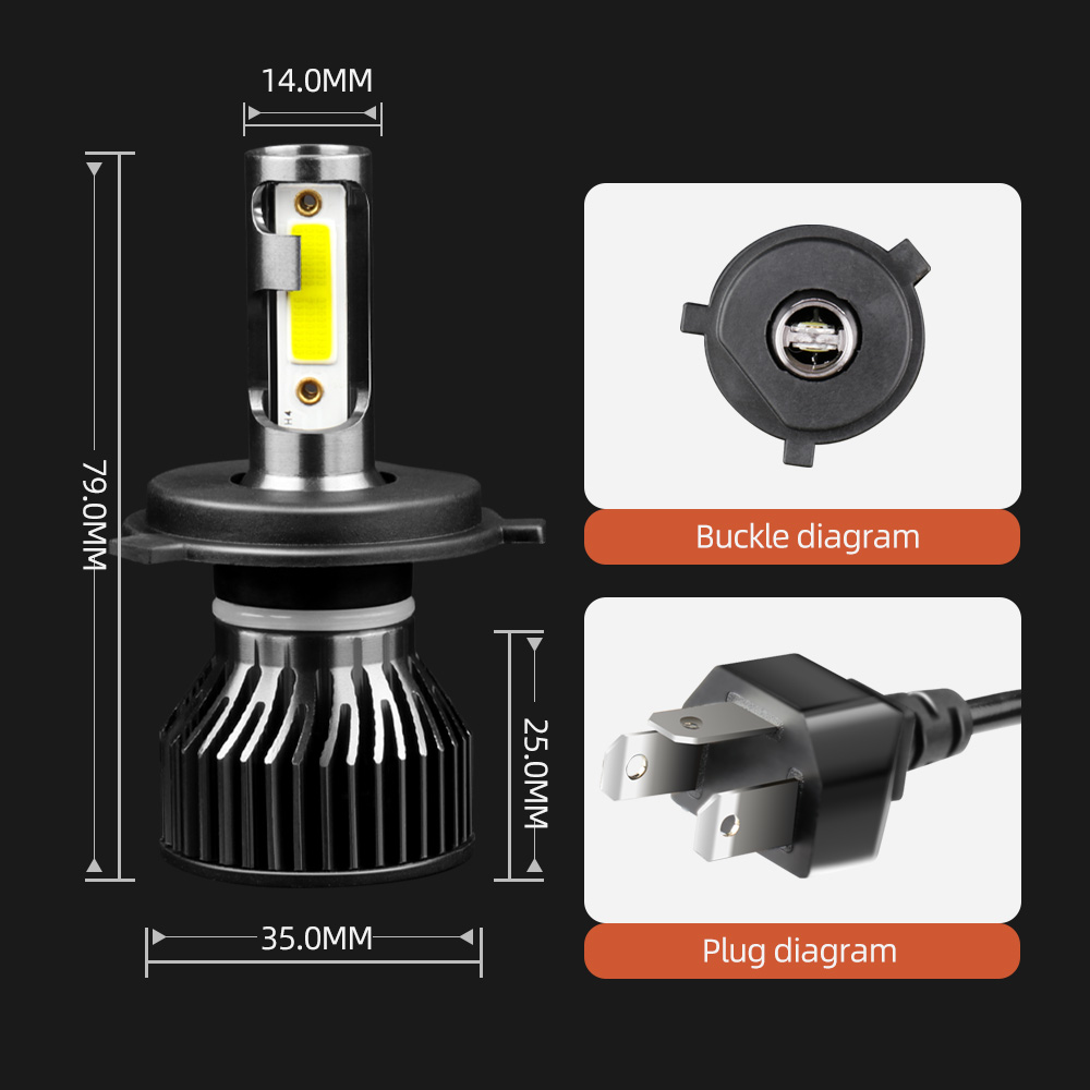 For Piaggio Liberty 50 150 2,0 - огляд і ціна Motorcycle Led Headlight Bulb H4