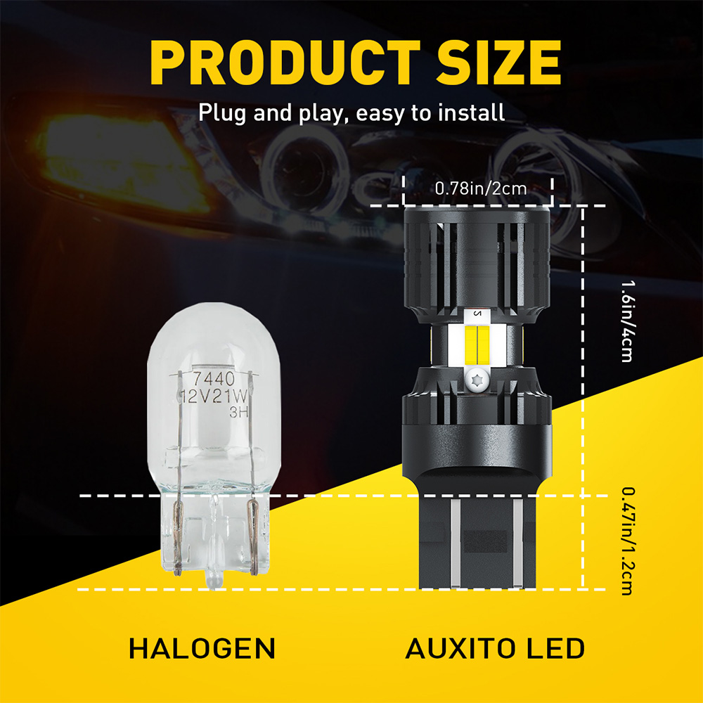 AUXITO 2Pcs Canbus W21/5W 7443 - огляд і ціна Led Tail Light Bulb Canbus