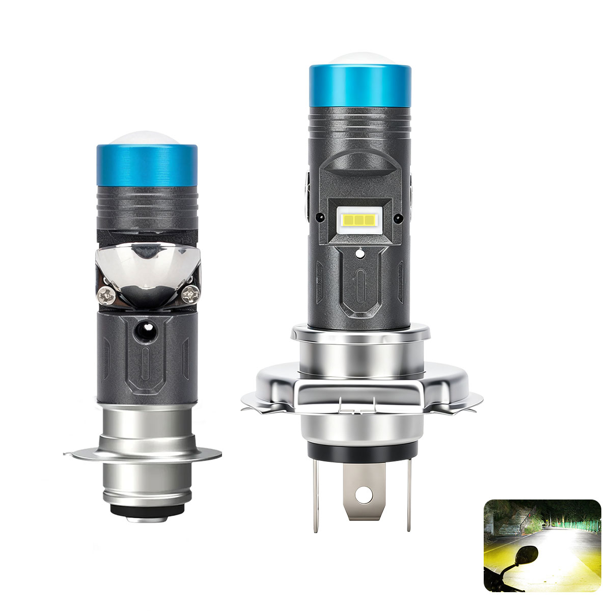 H4 P15D LED Bulb Motorcycle He - огляд і ціна Motorcycle Led Headlight Bulb H4