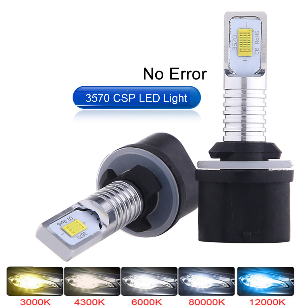 2Pcs H27 Led 881 Led Car Headl - огляд і ціна Led Headlight 6500K White 12000Lm
