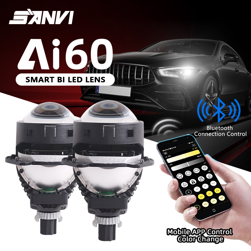 NEW SANVI Ai60 Car Bi LED Proj - огляд і ціна Car Led Headlight 9005 9006