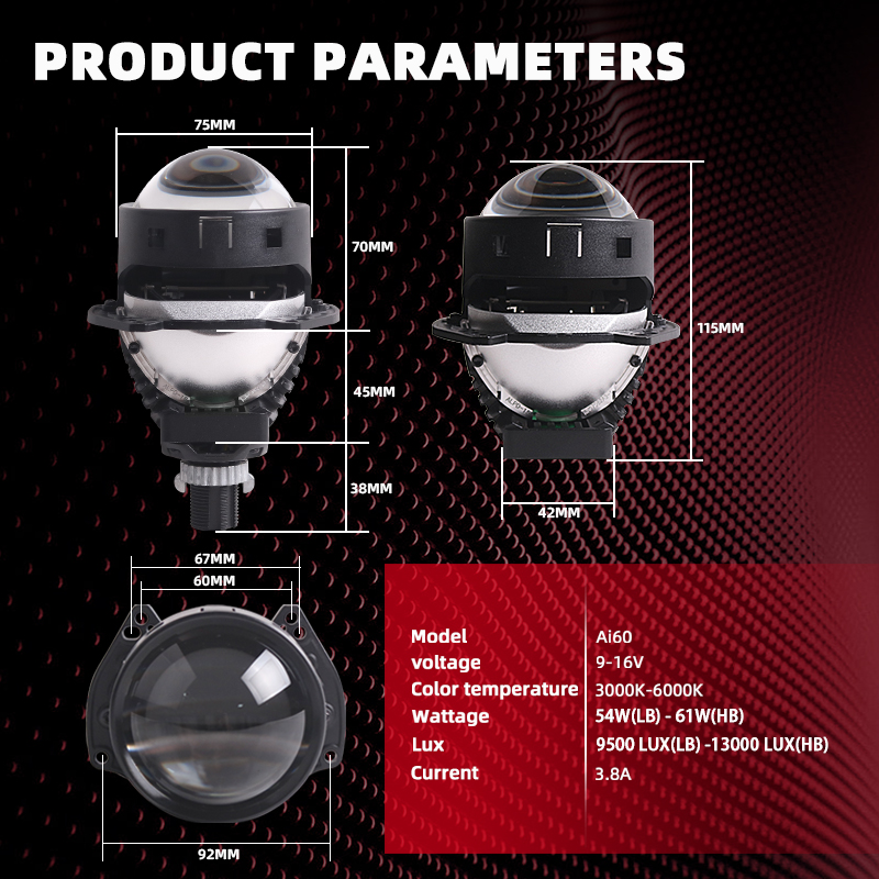 NEW SANVI Ai60 Car Bi LED Proj - огляд і ціна Car Led Headlight 9005 9006