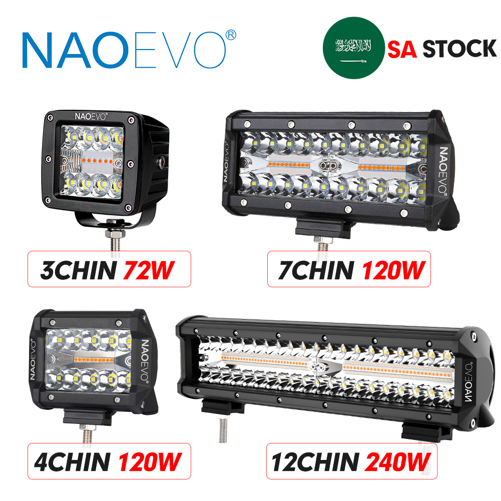 NAOEVO 3‘’4‘’7‘’12Inch 4x4 Off - огляд і ціна Led Work Light Bar 12 Inch Offroad