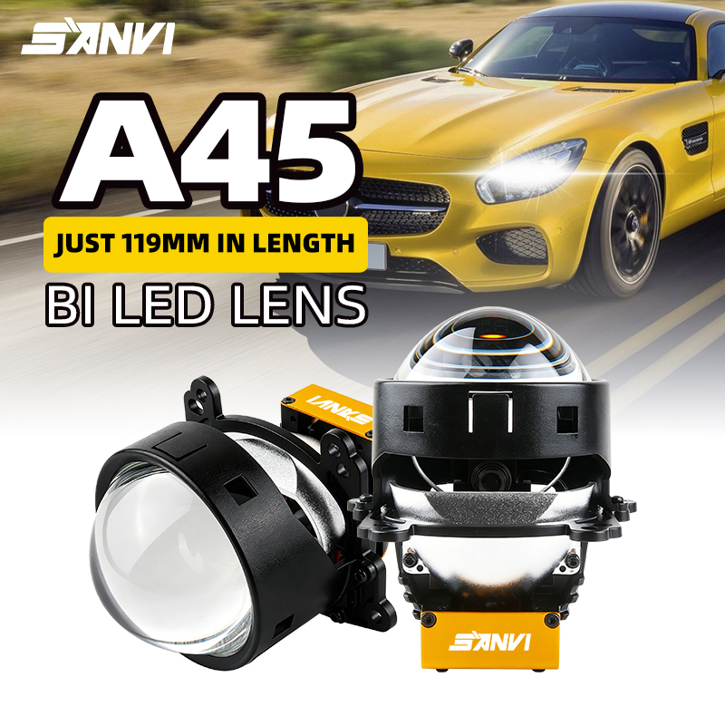 SANVI 6000K 3 Inch A45 Bi LED  - огляд і ціна Bi Led Projector Lens 3 Inch