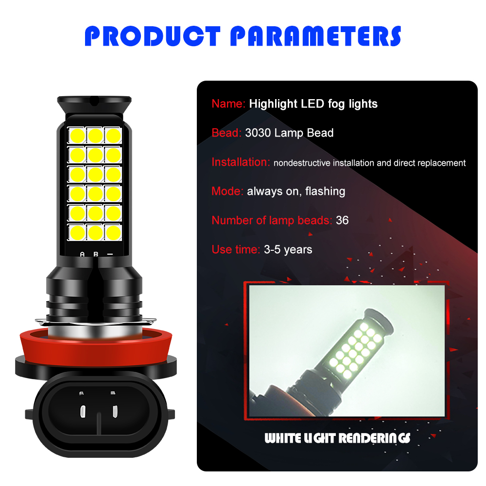 1 Piece 36LED Car Fog Light Tw - огляд і ціна Car Led Headlight 9005 9006