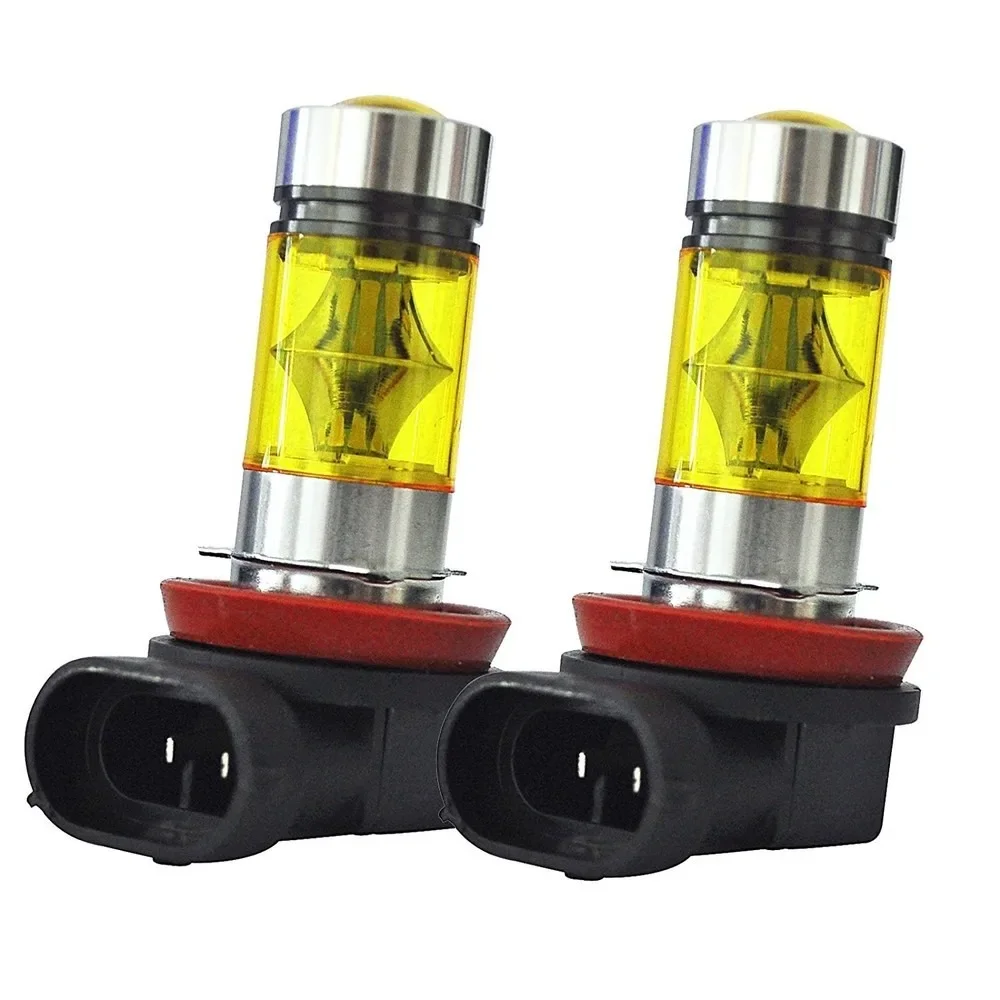 2PCS H8 H11 LED Fog Light Bulb - огляд і ціна Led Fog Light H11 3000K Yellow