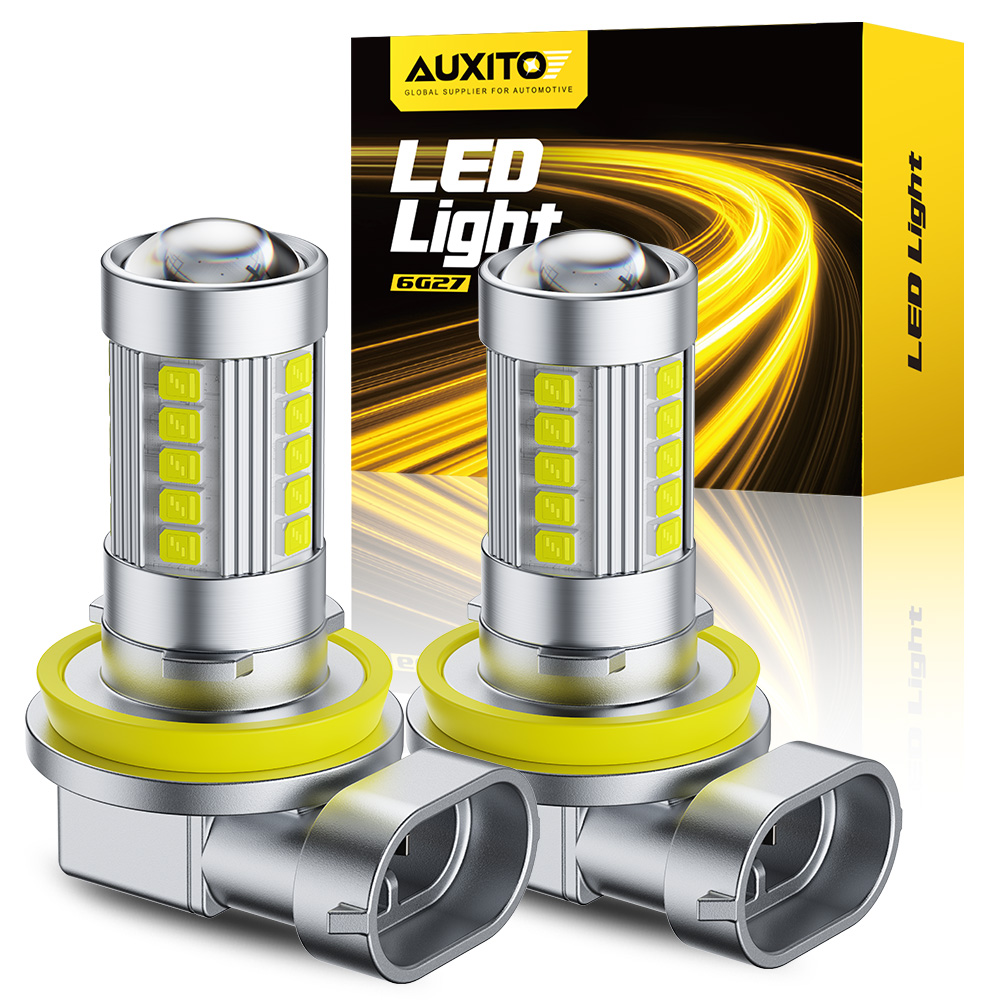 AUXITO 2x Mini Size H11 H16(JP - огляд і ціна Led Fog Light H11 3000K Yellow