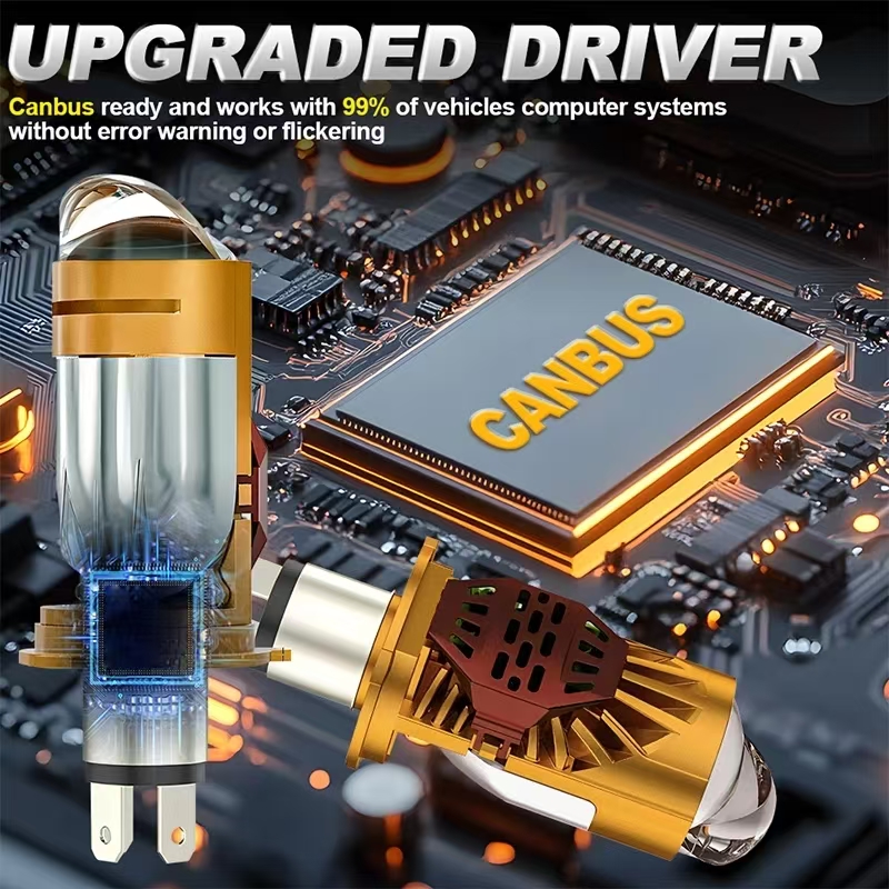 CAMOTO Bi LED Lens Projector H - огляд і ціна Motorcycle Led Headlight Bulb H4